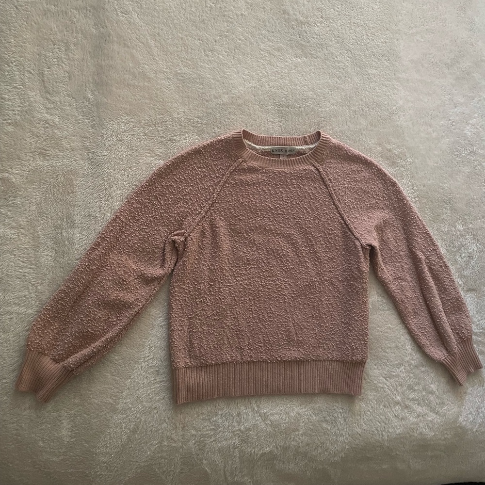 Knox Rose Sweater, Dusty Rose Color, Size Small